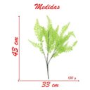 Ver imagem 2 de Kit 12 Ramos Decoração Arranjo Samambaia Planta Artificial P