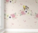 Ver imagem 4 de Papel de parede infantil floral quarto de bebê menina M² PP13