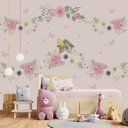 Ver imagem 5 de Papel de parede infantil floral quarto de bebê menina M² PP13
