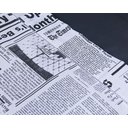 Ver imagem 3 de Jogo Lençol 4 Peças Cama Viúva 1,88mx1,28mx30cm 100% Algodão 180 Fios Jornal Preto