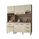 Ver imagem 3 de Kit Cozinha Compacta Vitória 178 cm 5 Portas 4 Gavetas Moblis: Savana Off White
