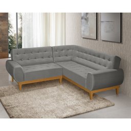 Sofá de Canto 5 Lugares Ágata Linha - 1