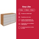 Ver imagem 7 de Comoda Lopas Easy Like Amendoa Clean/Off White