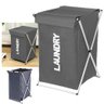 Cesto Roupas Organizador Dobravel Impermeavel Resistente Portátil Casa Limpeza - 1
