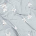 Ver imagem 3 de Lençol de Berço com Elástico e Fronha - Pássaros Azul Abra Cadabra