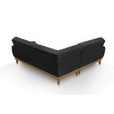 Ver imagem 4 de Sofá de Canto 5 Lugares Suede Linha Preto