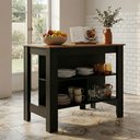 Ver imagem 2 de Bancada Mesa/ilha de Cozinha Gourmet Menu Móveis Preto