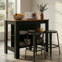 Ver imagem 1 de Bancada Mesa/ilha de Cozinha Gourmet Menu Móveis Preto