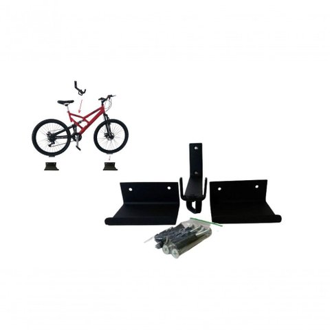 Suporte para Bicicleta Parede Kit com 2 Suportes