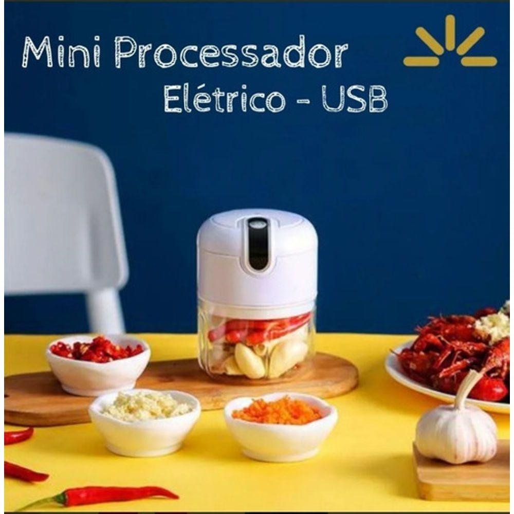 Mini Multiprocessador de Alimentos Elétrico com Portatil C/ - 3