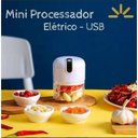 Ver imagem 3 de Mini Multiprocessador de Alimentos Elétrico com Portatil C/