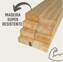 Ver imagem 1 de Kit 12 Ripas / Sarrafos de Eucalipto 5x2x100 Cm – Aparelhado