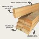 Ver imagem 3 de Kit 12 Ripas / Sarrafos de Eucalipto 5x2x100 Cm – Aparelhado