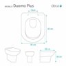 Assento Sanitário Poliéster Duomo Plus Branco - 4