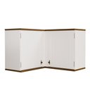 Ver imagem 1 de Aéreo Retrô Canto 2p Off White-nogueira Armário Cozinha