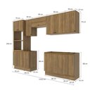 Ver imagem 2 de Lavanderia Modulada Kappesberg Celeste 9 Peças Nogueira 310,5cm