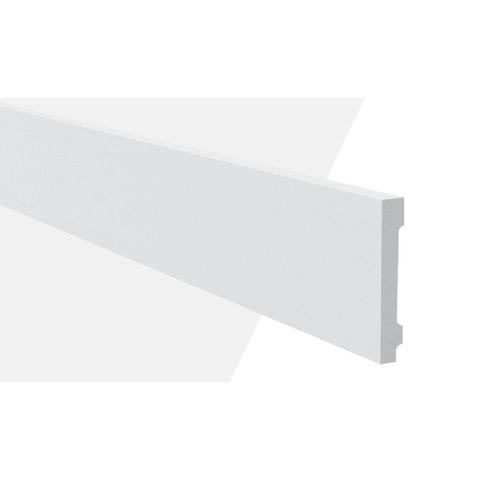 Kit Rodapé de Poliestireno 4 Barras Lisas 10cmX2,00 Rende 8m Fn10 Gart 