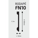 Ver imagem 4 de Kit Rodapé de Poliestireno 4 Barras Lisas 10cmX2,00 Rende 8m Fn10 Gart