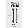 Kit Rodapé de Poliestireno 4 Barras Lisas 10cm x 2,00 Rende 8 Metros Fn10 Gart  - 4