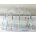 Ver imagem 5 de Kit Gaiola Canário Malha Fina Arco N03 com Bebedouro Pássaro
