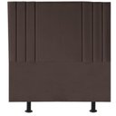 Ver imagem 1 de Cabeceira Cama Box Solteiro Estofada Grécia 140 Cm Suede:marrom