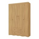 Ver imagem 2 de Guarda-roupa Infantil 122cm 4 Portas e 2 Gavetas Realeza Multimóveis Mp4453 Madeirado Madeirado