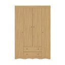 Ver imagem 4 de Guarda-roupa Infantil 122cm 4 Portas e 2 Gavetas Realeza Multimóveis Mp4453 Madeirado Madeirado