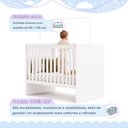 Ver imagem 3 de Berço com Colchão Suporte Mosquiteiro Life 100% MDF Branco