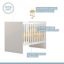 Ver imagem 7 de Berço com Colchão Suporte Mosquiteiro Life 100% MDF