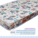 Ver imagem 4 de Berço com Colchão Suporte Mosquiteiro Life 100% MDF Marrom/Branco/Madeirado Ypê
