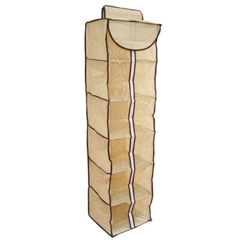 Organizador Vertical Dobrável para Sapatos com Zíper