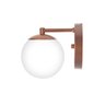Arandela Figo Bronze com Globo de Vidro Branco - 6