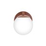 Arandela Figo Bronze com Globo de Vidro Branco - 4