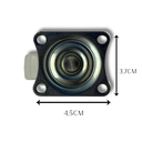 Ver imagem 4 de Rodízio Rodinha Giratório Placa Base Aço Roda Nylon Diâmetro 40mm 1,57" Altura 50mm