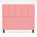 Ver imagem 5 de Cabeceira Classic Casal 140cm para Quarto Cama Decorativa Moderna Elegante Suede Rose