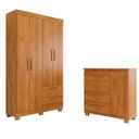 Ver imagem 2 de Conjunto Quarto de Bebê Roupeiro Flórida + Cômoda Monique 100% MDF Yescasa
