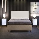 Ver imagem 2 de Cabeceira Box Queen com Tachas 160 Cm Vicenza L02 Bouclê Cru - Lyam Decor