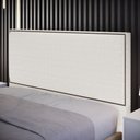 Ver imagem 3 de Cabeceira Box Queen com Tachas 160 Cm Vicenza L02 Bouclê Cru - Lyam Decor