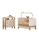 Ver imagem 2 de Quarto Infantil Completo Safari 3 Gavetas Branco/freijo - Pnr Móveis