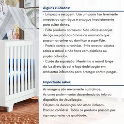Berço Mini Cama 100% MDF com Colchão Life - 11
