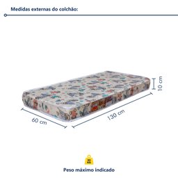 Berço Mini Cama 100% MDF com Colchão Life - 4