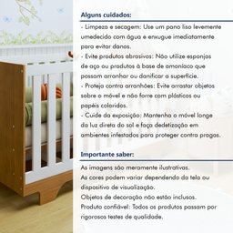 Berço Mini Cama 100% MDF com Colchão Life - 12