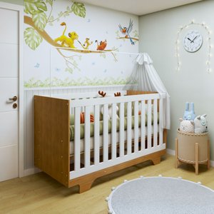 Berço Mini Cama 100% MDF com Colchão Life
