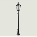 Ver imagem 1 de Poste para Jardim Colonial Sinha Alumínio Preto 1.22m 15004 Incolustre