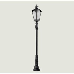Poste para Jardim Colonial Sinha Alumínio Preto 1.22m 15004 Incolustre - 1