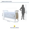 Berço Mini Cama 100% MDF com Colchão Slim - 8
