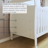 Berço Mini Cama 100% MDF com Colchão Slim - 5