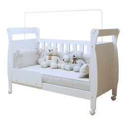 Berço Mini Cama 100% MDF com Colchão Slim - 13