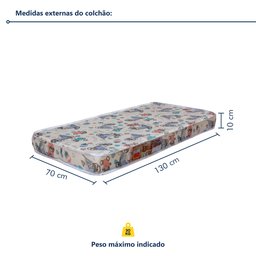 Berço Mini Cama 100% MDF com Colchão Slim - 9