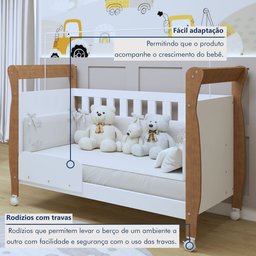 Berço Mini Cama 100% MDF com Colchão Slim - 6